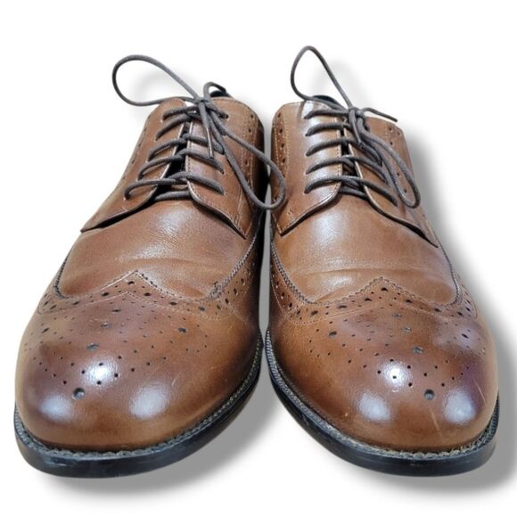 Stacy Adams Shoes Sz 13M Men\'s Wingtip Stacy Adams Garrison Oxford Shoes Leather